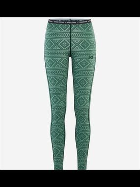 Kari Traa Floke Baselayer Merino Pants - Size: M - Murk Green